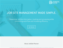 Tablet Screenshot of jobsiteplanner.com